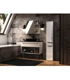 Bathroom cabinet NEL II, white glossy order